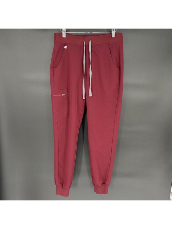 Figs Pants - FIGS Women's Zamora Jogger Scrub Pants S Burgundy Healthcare Nursing Medical
